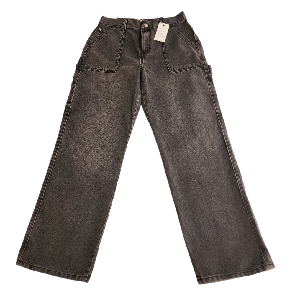Forever 21 Relaxed Fit Cargo Jeans Sz 28